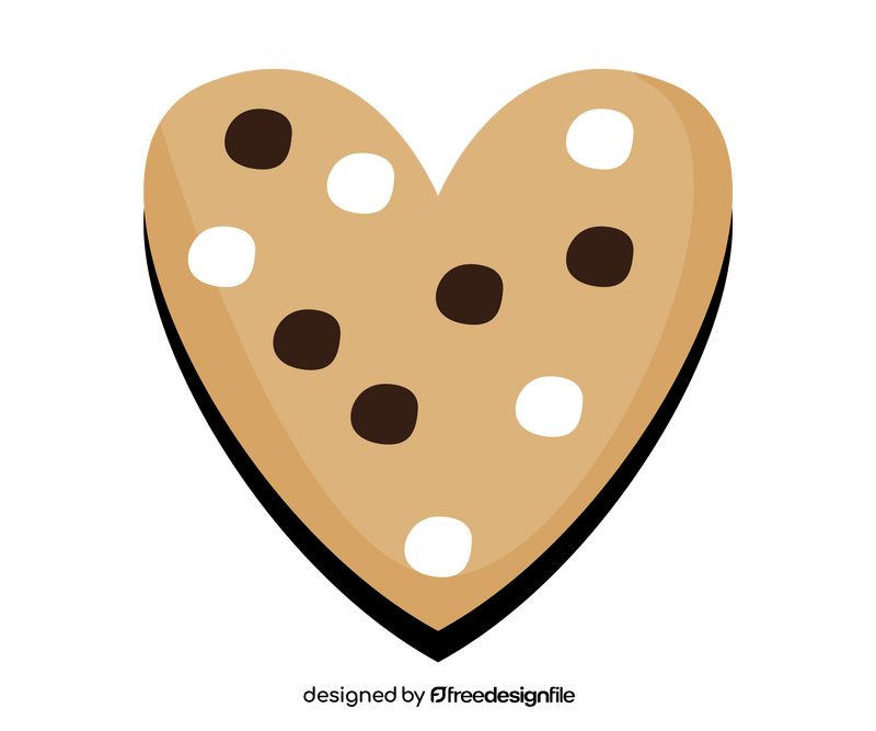 Heart cookie clipart