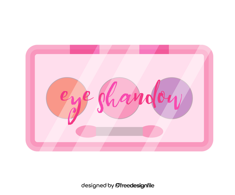 Pink eyeshadow palette clipart