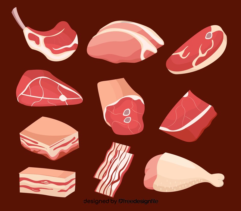 Fresh meat vector