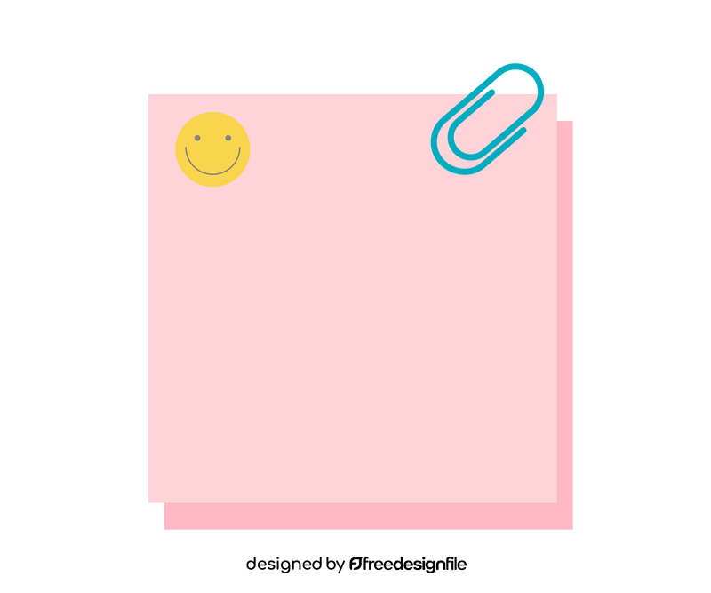 Cartoon sticky notes clipart