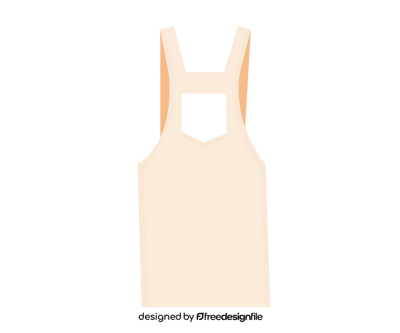 Girls overalls cartoon clipart