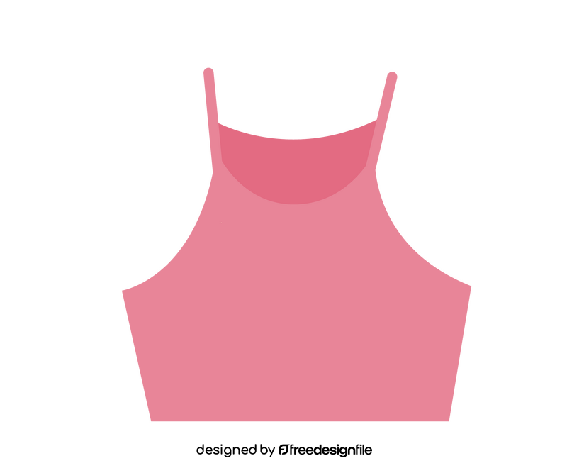 Pink sleeveless shirt clipart