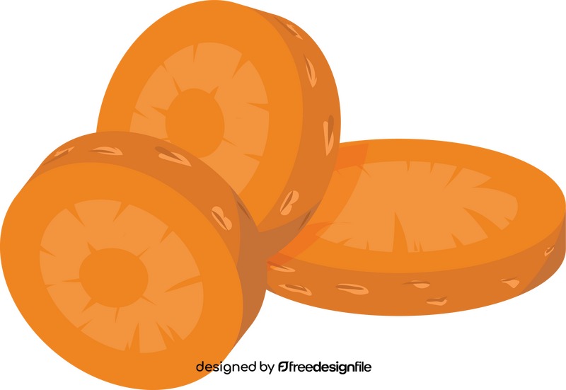 Carrot Slices clipart
