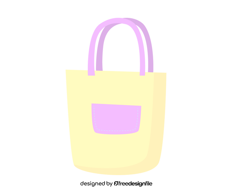 Eco bag cartoon clipart