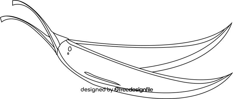 Chili Peppers black and white clipart
