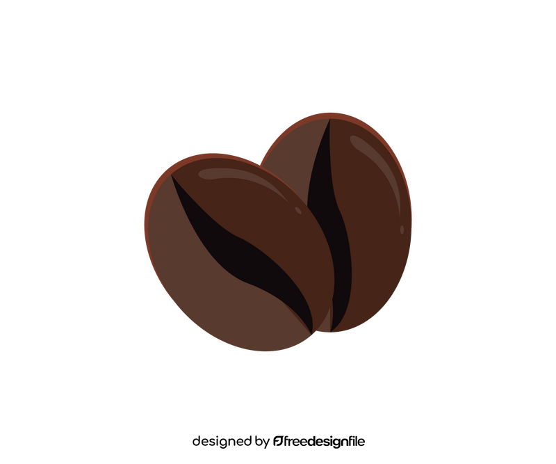 Cartoon coffee beans clipart