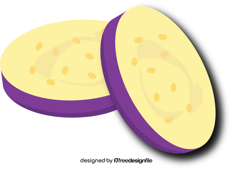 Eggplant Slices clipart