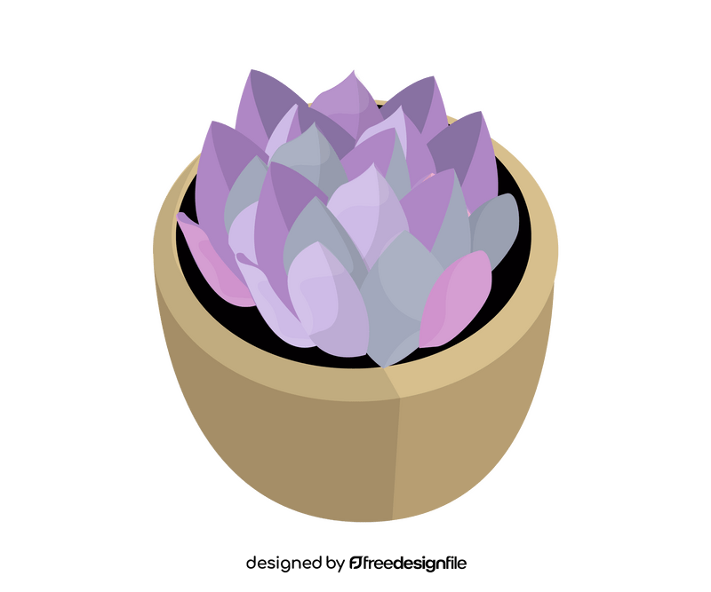 Purple houseplant clipart