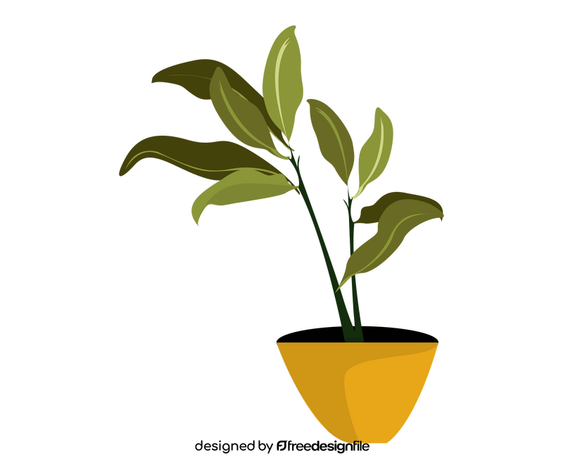 Potted houseplant clipart