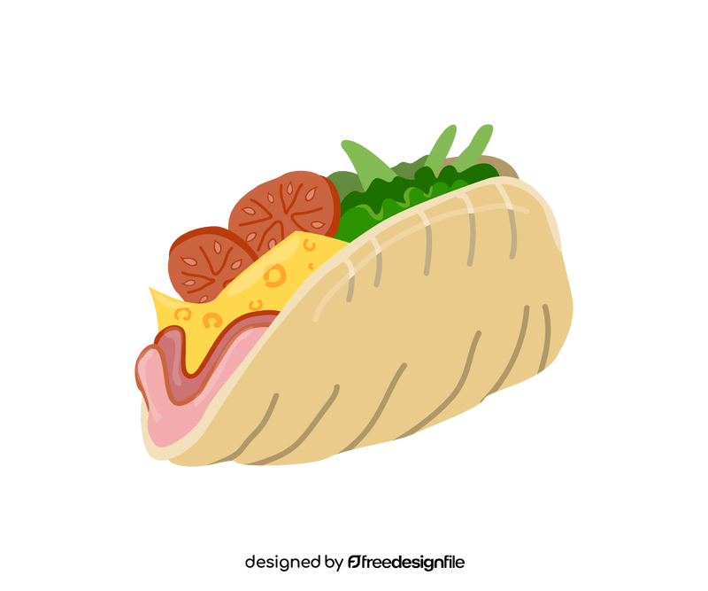 Burrito illustration clipart