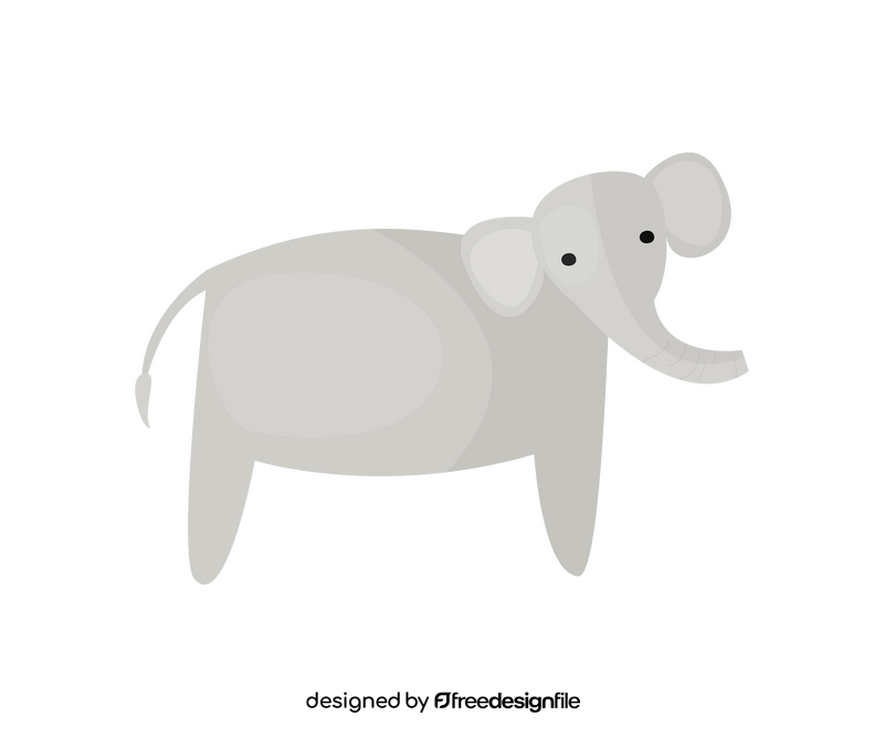 Cute elephant clipart