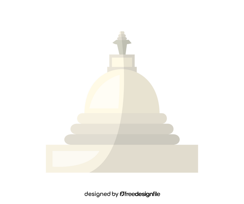 Japanese Peace Pagoda, Sri Lanka clipart