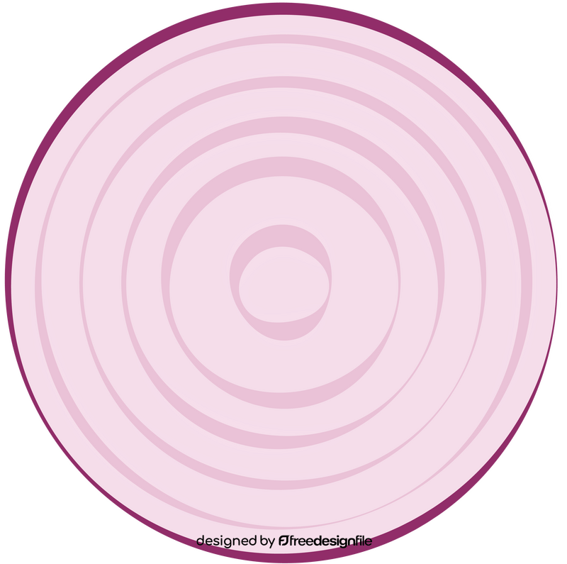 Slice of Red Onion clipart