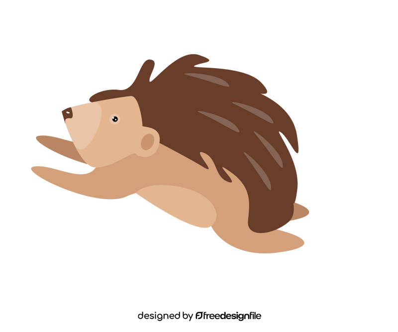 Free hedgehog jumping clipart