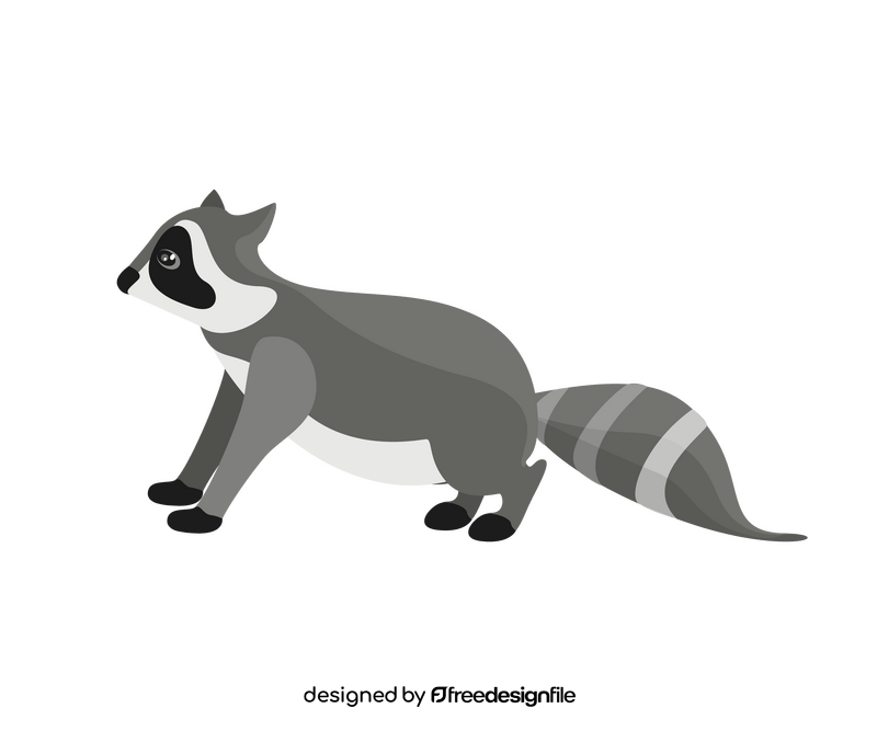 Cartoon raccoon clipart