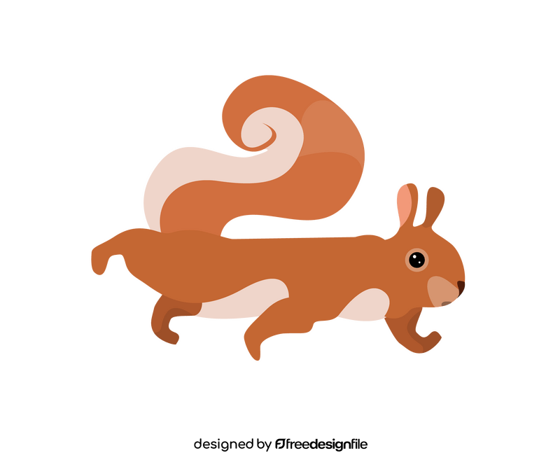 Running squirrel clipart