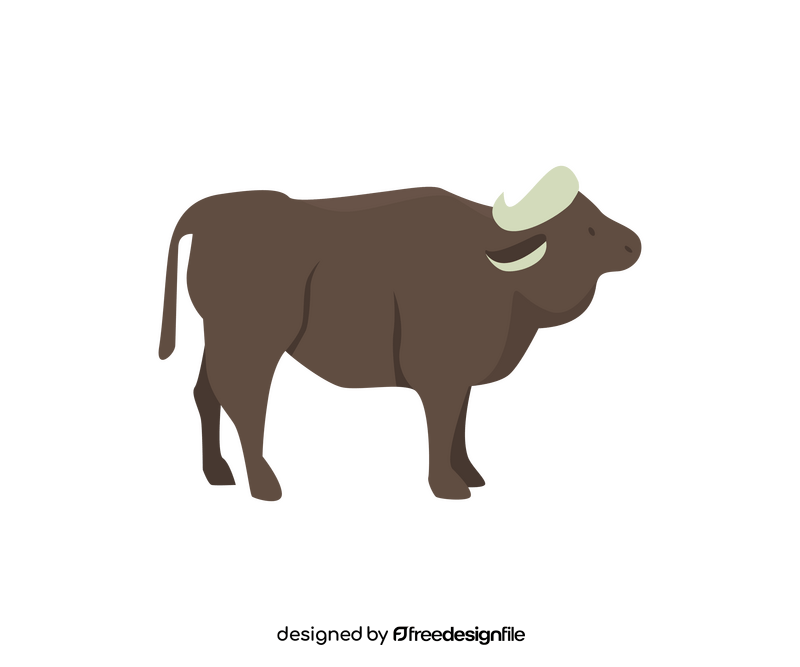 Cartoon buffalo clipart