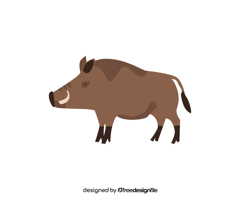 Wild boar clipart