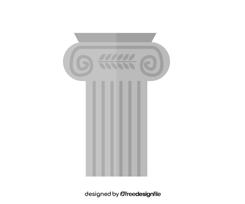 Greek column clipart