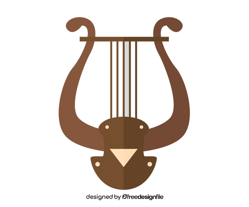 Greek harp clipart