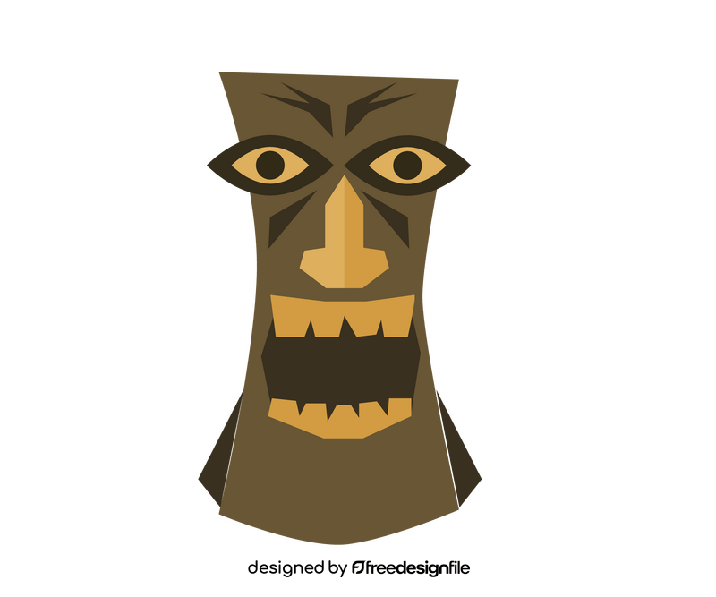 Hawaiian totem clipart