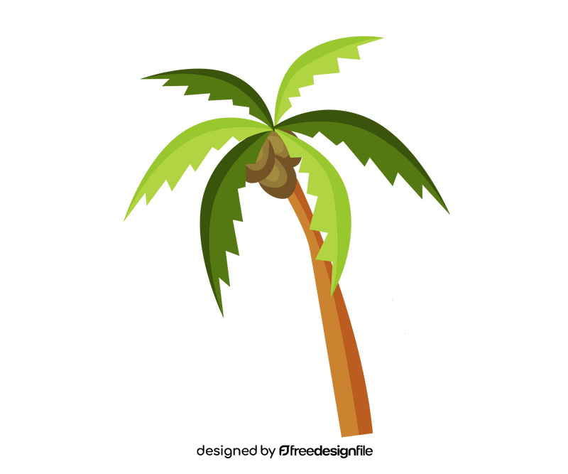 Cartoon palm tree clipart