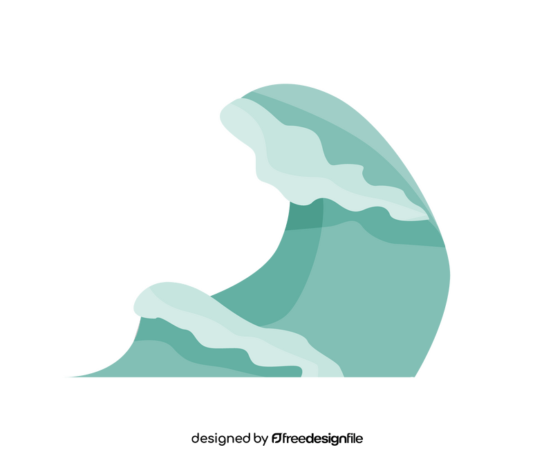 Cartoon waves clipart