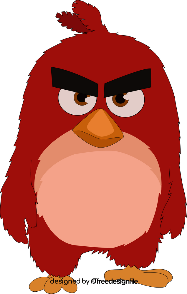 Angry birds red clipart