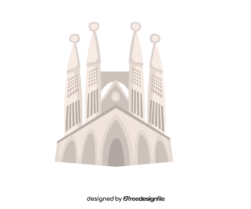 Spanish temple clipart