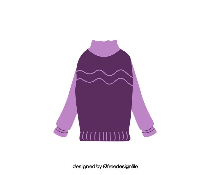 Women pullover sweater clipart