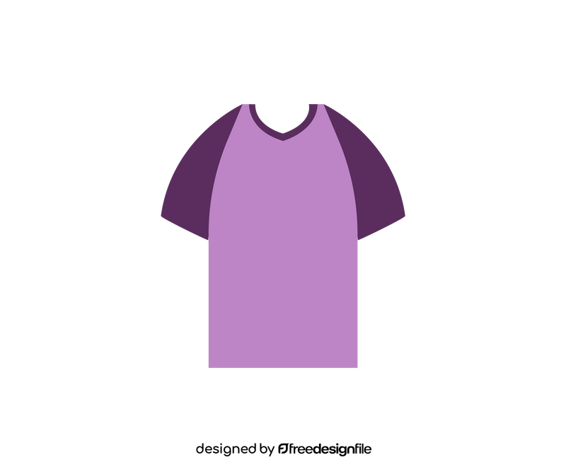 Purple T shirt clipart