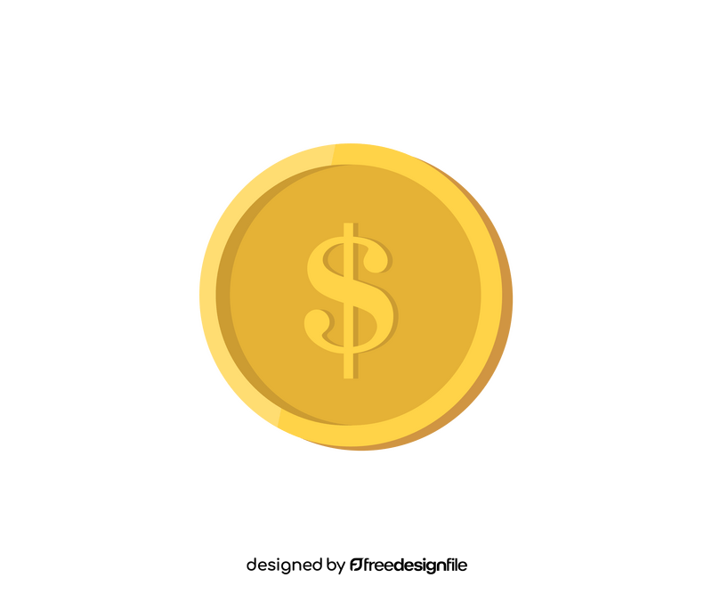 Dollar coin clipart