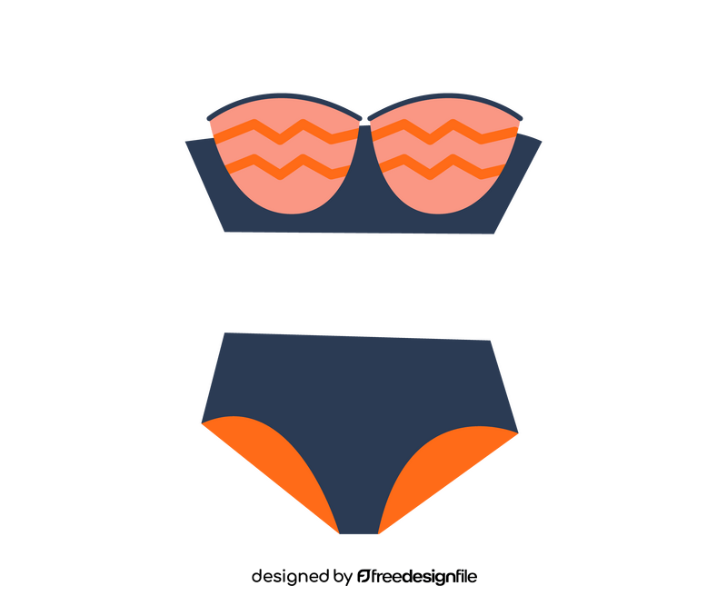 Girls swimsuit clipart