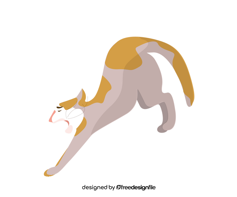 Falling cat clipart