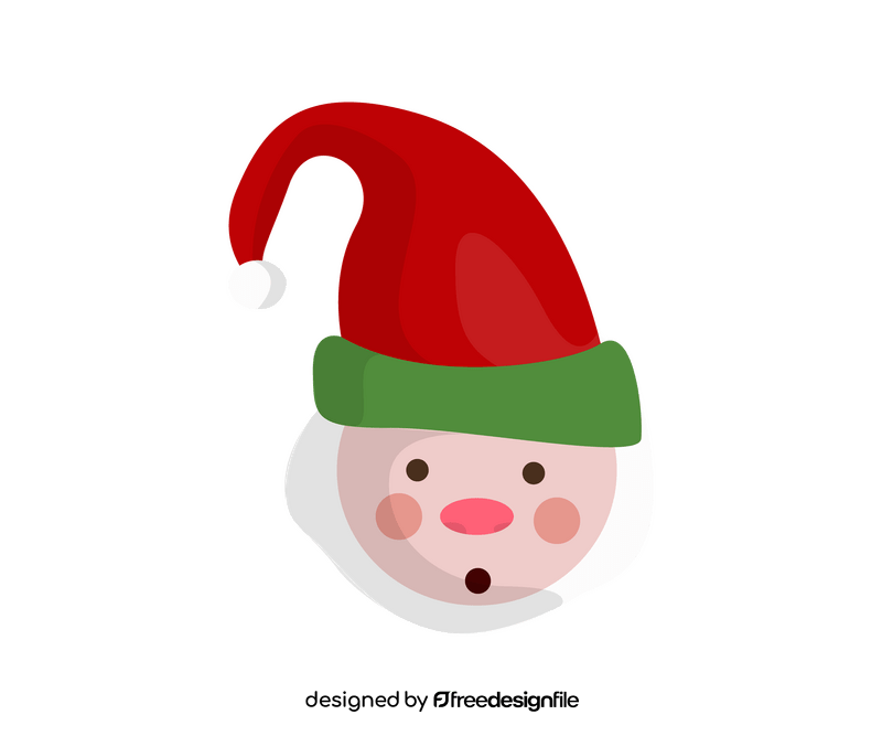 Santa Claus face clipart