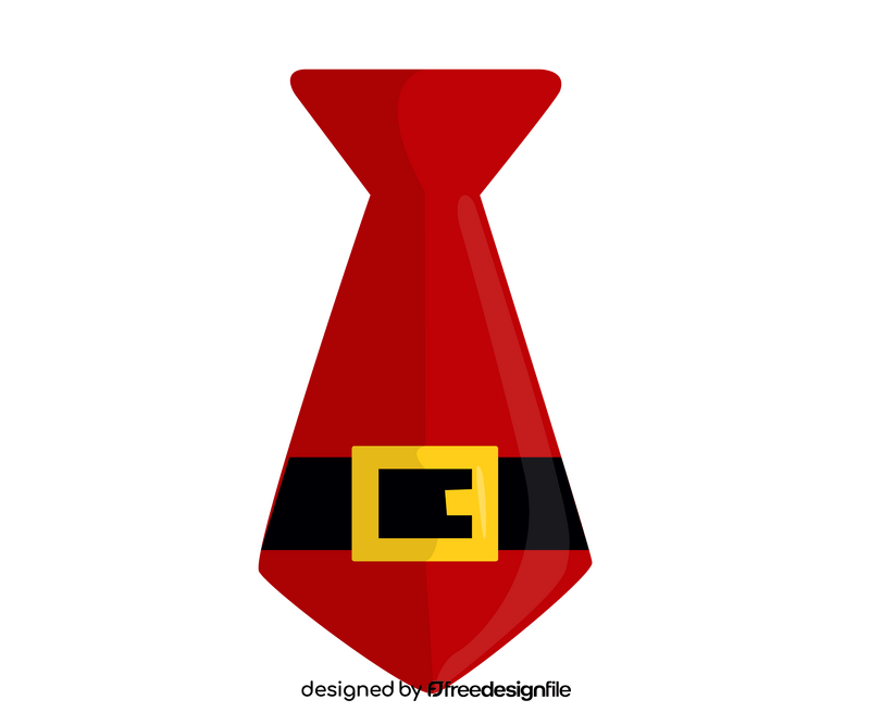 Santa Claus red tie clipart