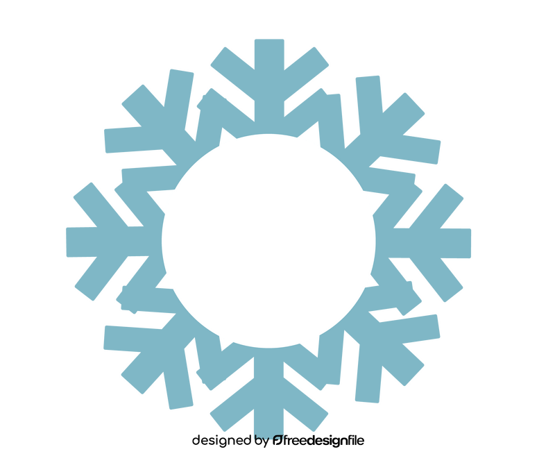 Snowflake drawing clipart