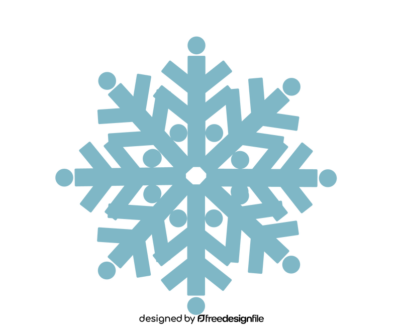 Snowflake illustration clipart