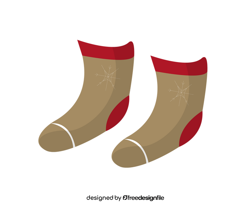 Winter socks clipart