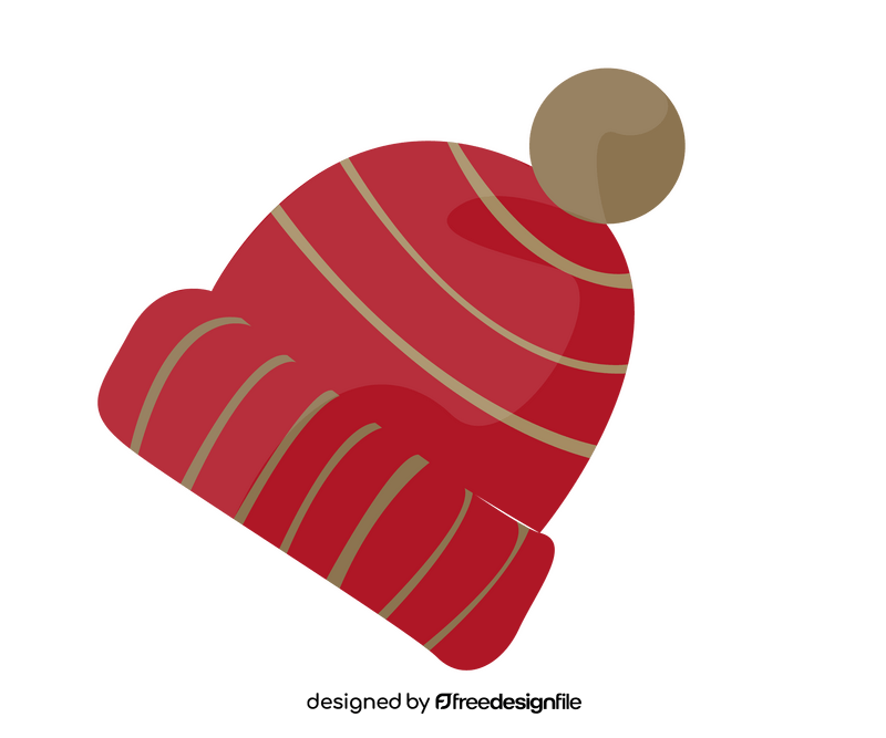 Winter red hat clipart