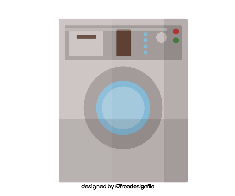 Cartoon washing machine clipart