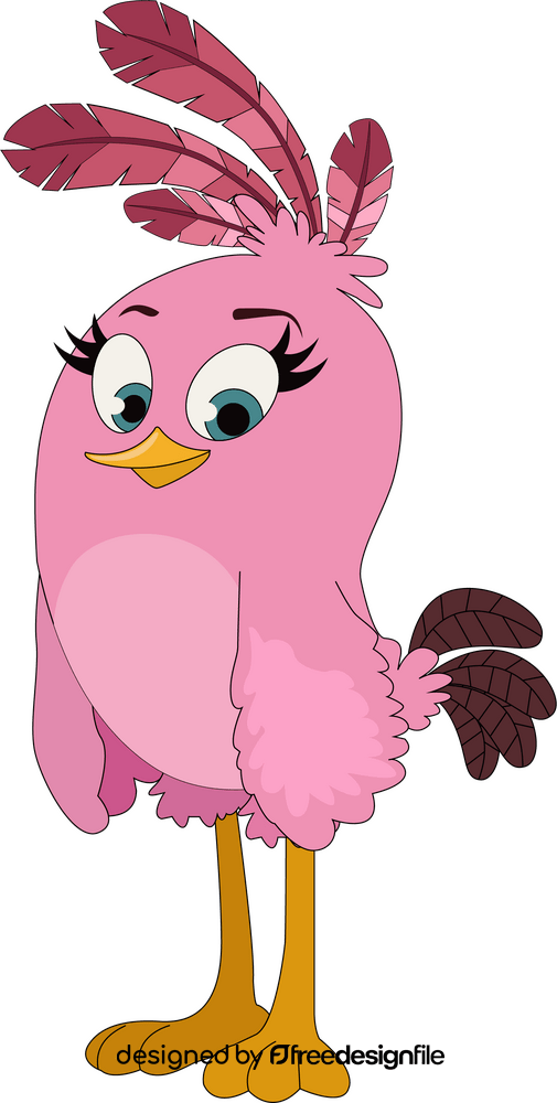Angry birds stella drawing clipart