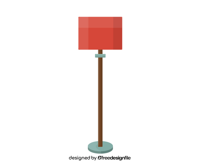 Cartoon floor lamp clipart