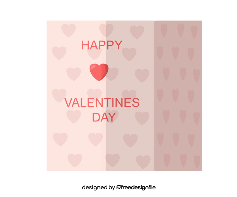 Valentine's Day Postcard clipart