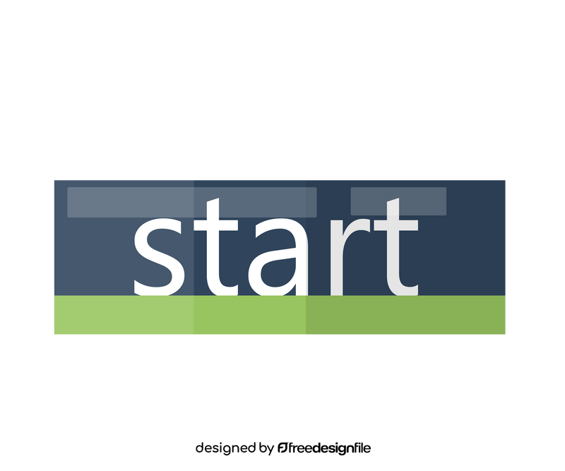 Start banner clipart