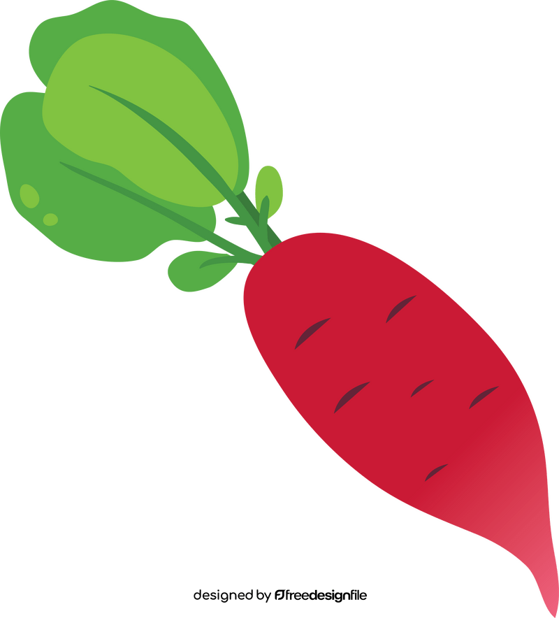 Radish with Leaves clipart