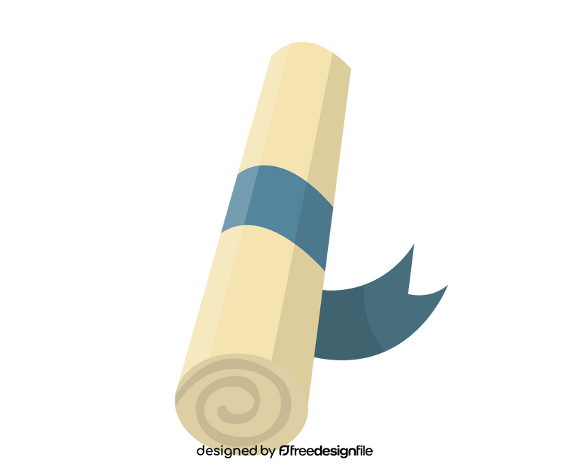 Paper rolled clipart