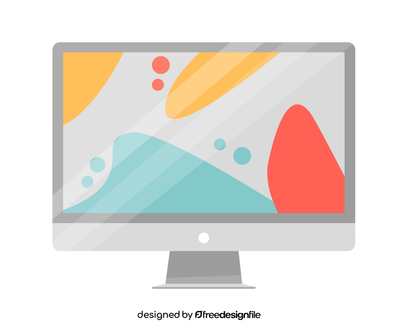 Computer monitor drawing clipart