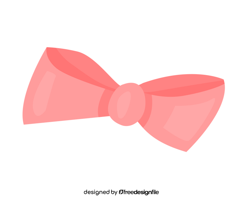 Pink bow tie drawing clipart