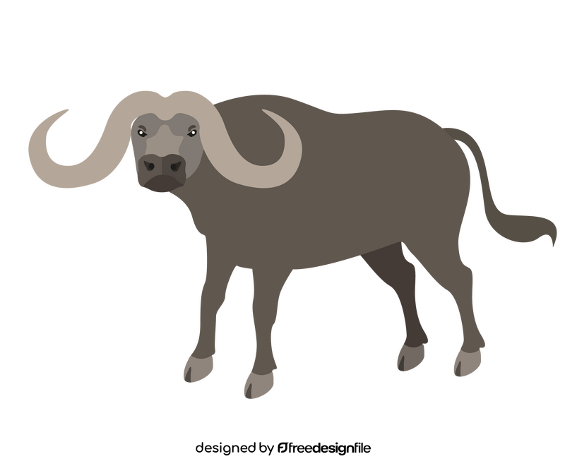 Cartoon buffalo clipart